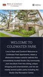 Mobile Screenshot of coldwaterparkapts.com