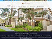 Tablet Screenshot of coldwaterparkapts.com